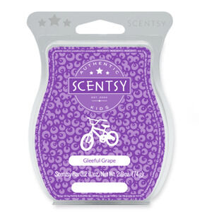 Scentsy Gleeful Grape Wax Bar 2.6 oz Retired Fruity Wax Melt New